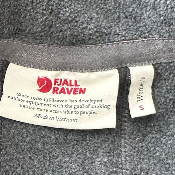 Fjallraven STINA Fleece women's Small Gray Full Zip jacket - Picture 3 of 14